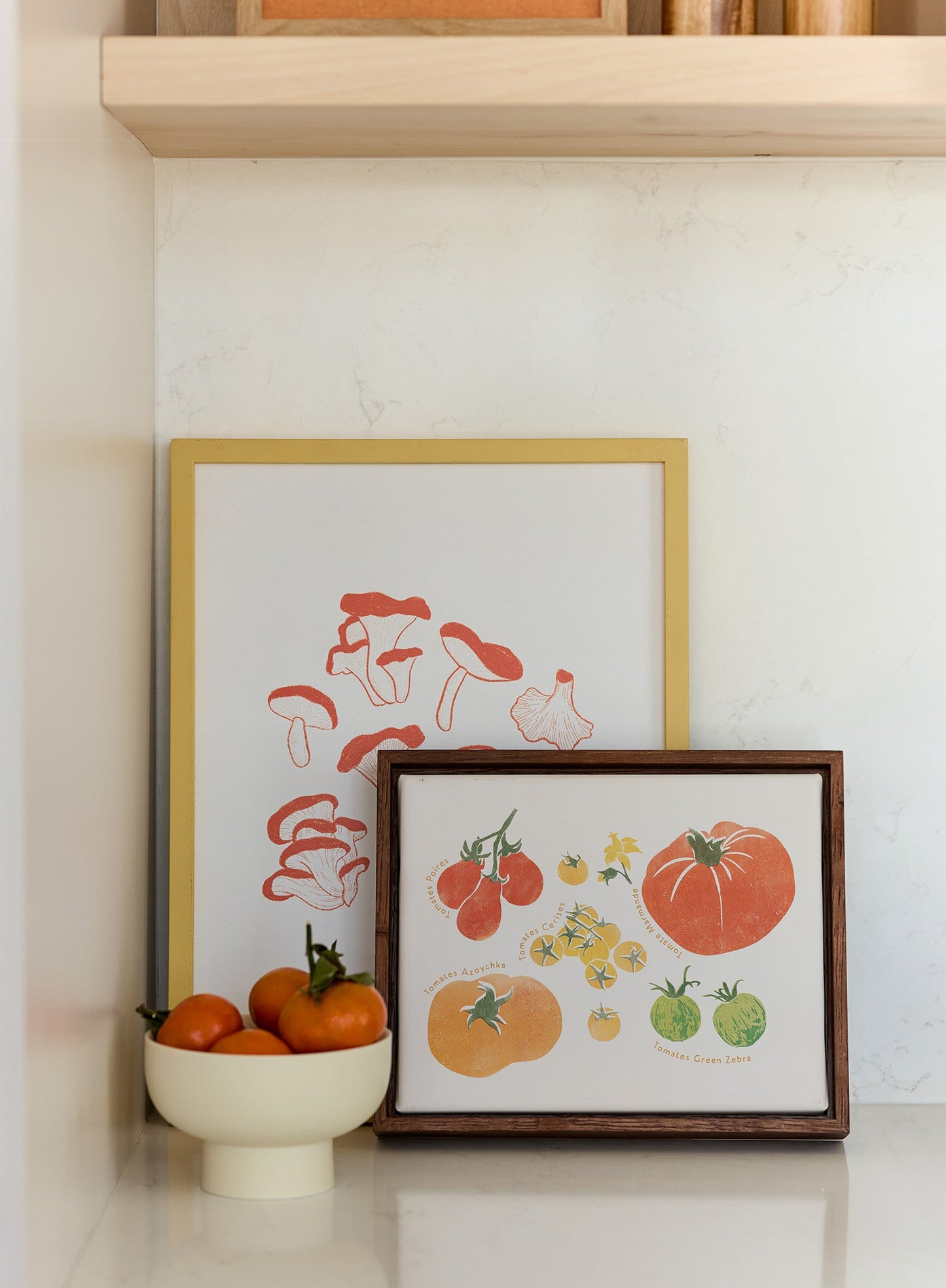 Heirloom Tomato Block Print, Poster