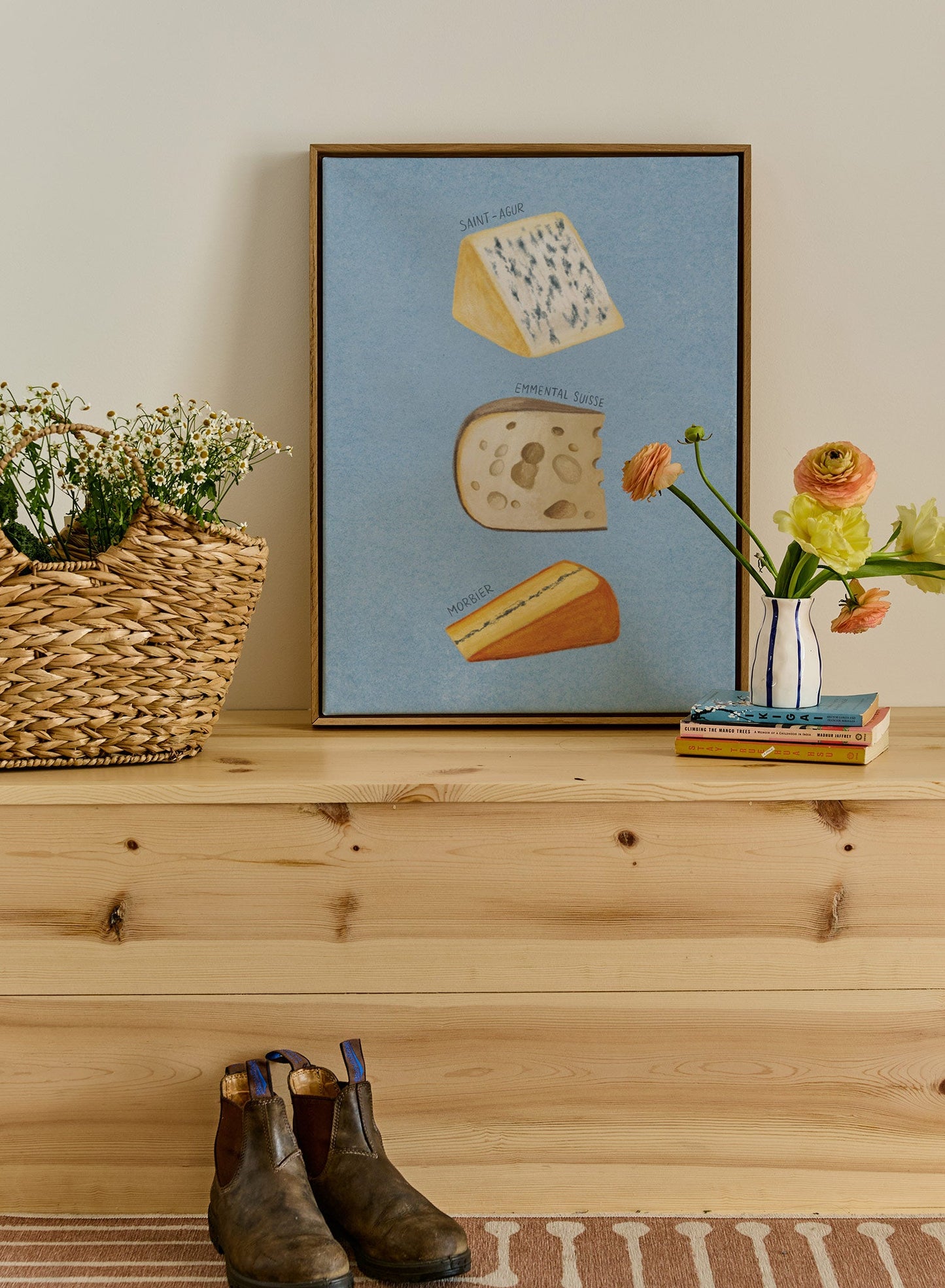 Hand Drawn Cheeses 1, Poster