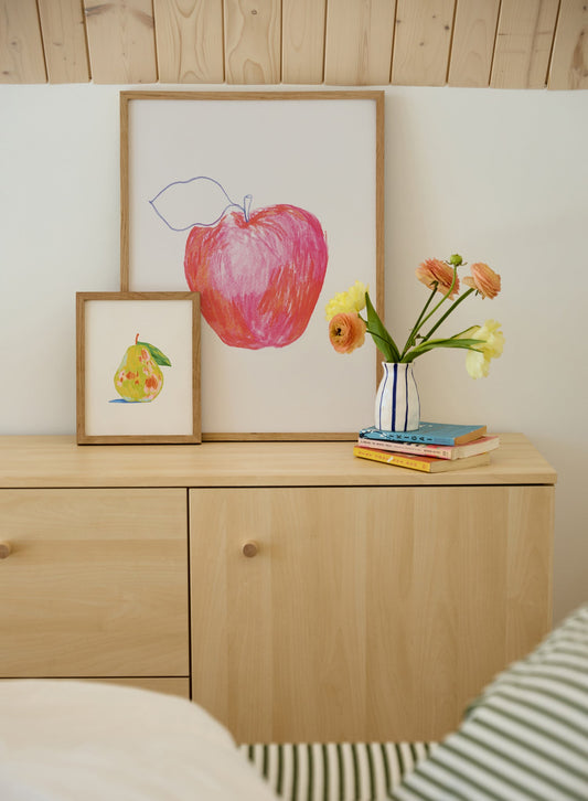 Apple Study in Reds, Poster