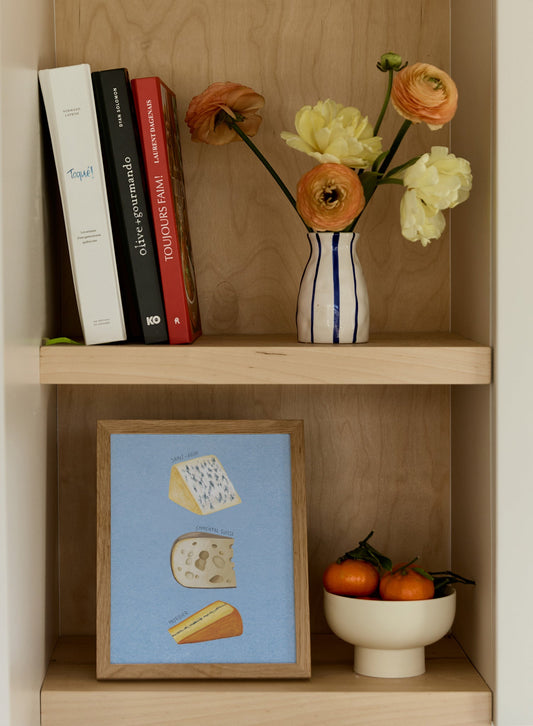 Hand Drawn Cheeses 1, Poster