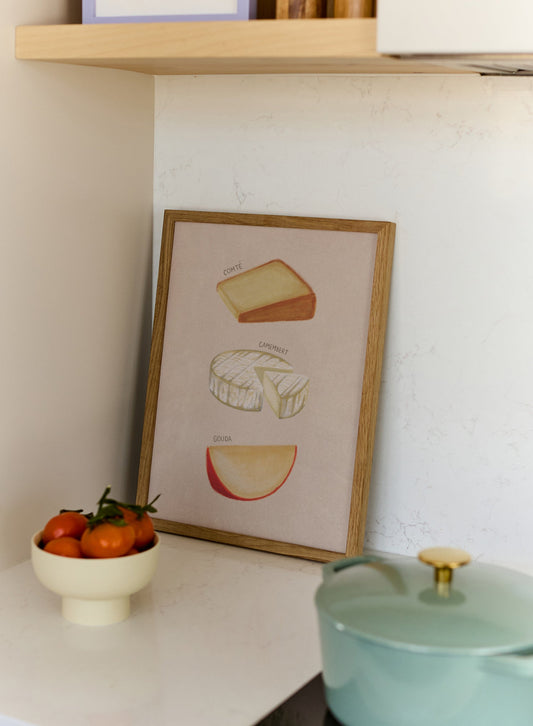 Hand Drawn Cheeses 2, Poster