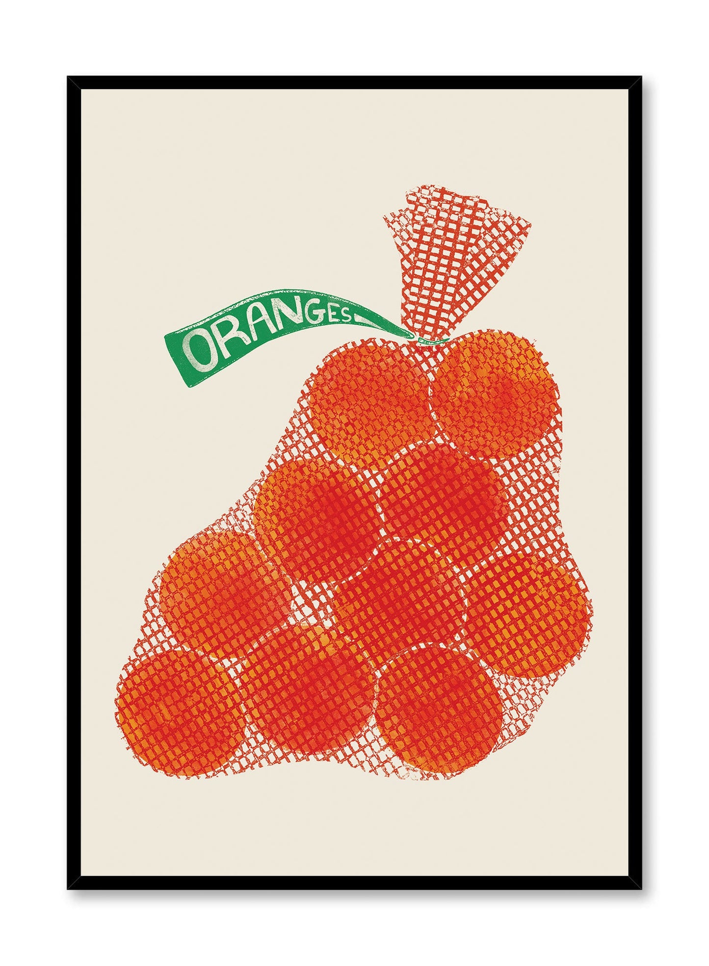 Florida Oranges Overprint, Poster