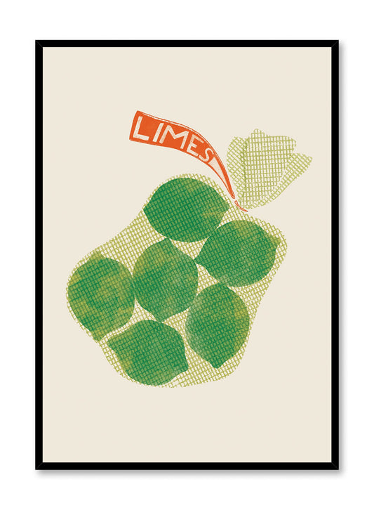 Fresh Limes Overprint, Poster
