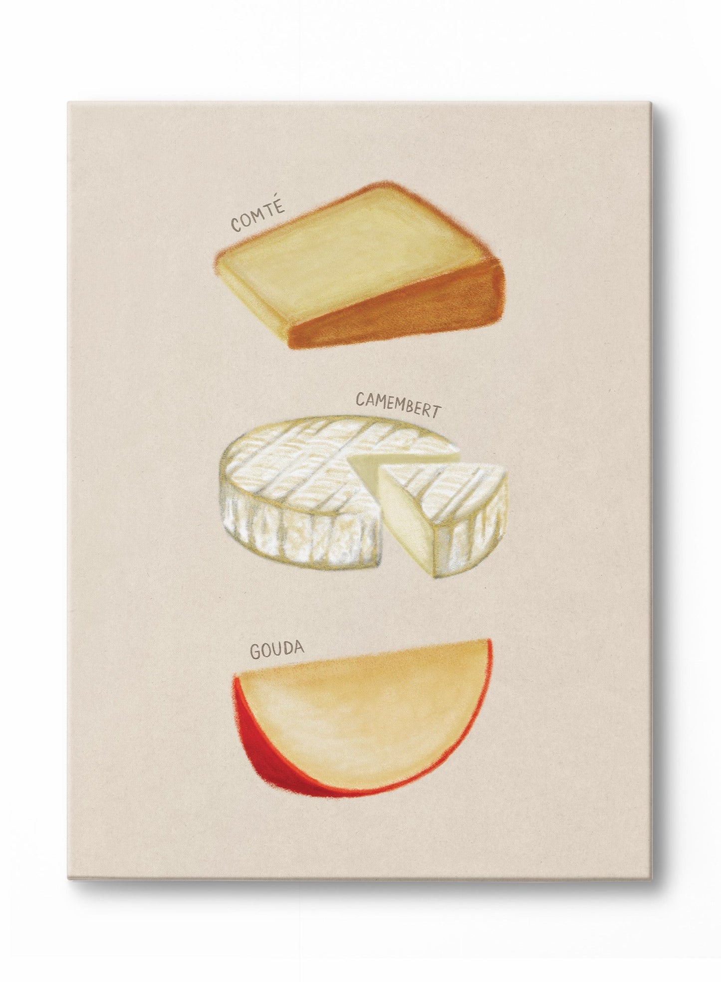 Hand Drawn Cheeses 2, Poster