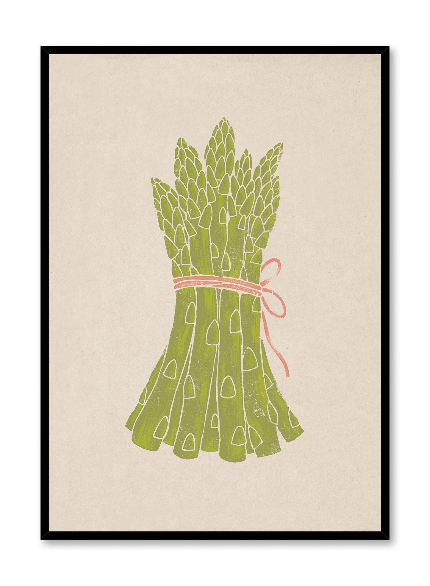 Asparagus Duotone Print, Poster