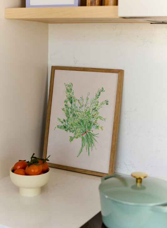 Sketched Herbs, Poster