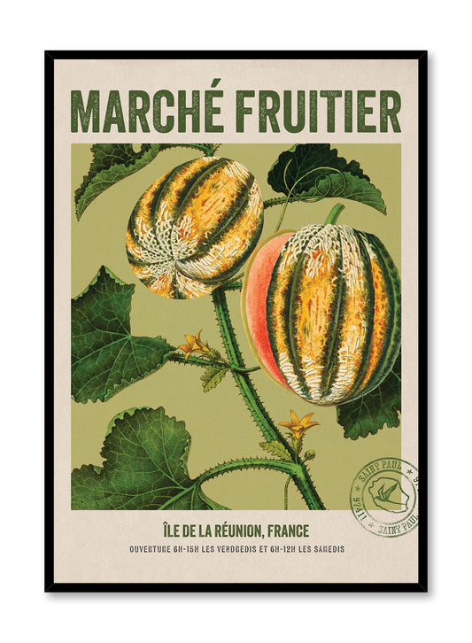 Marché Fruitier Reunion Island, Poster